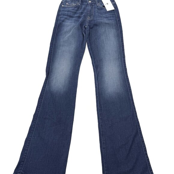 7 For All Mankind B(Air) Kimmie Form Fitted Bootcut Blue Jeans Womens 27 NWT - Picture 14 of 15